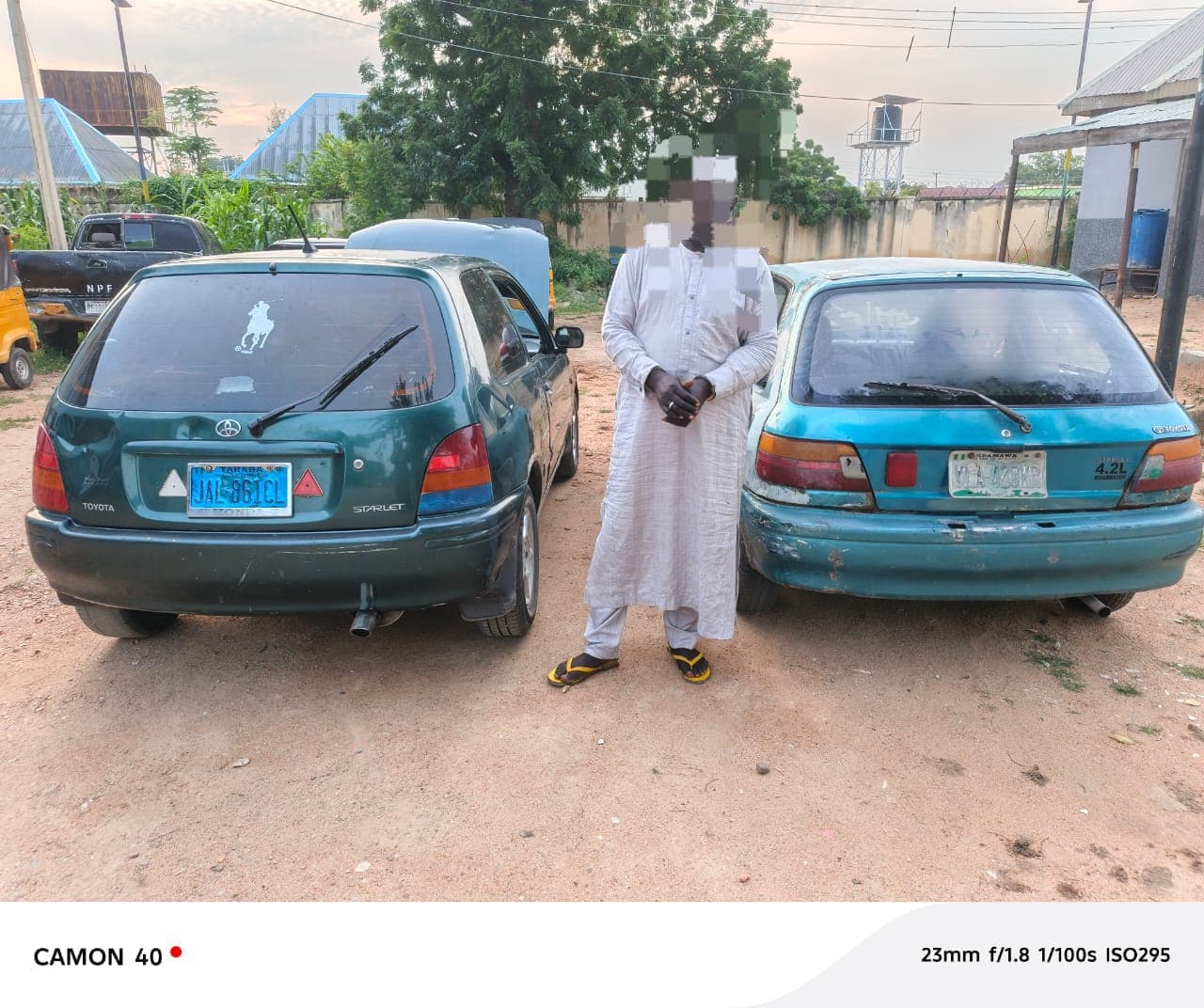ADAMAWA POLICE RECOVER’S TWO STOLEN VEHICLE ,ARRESTED SUSPECT